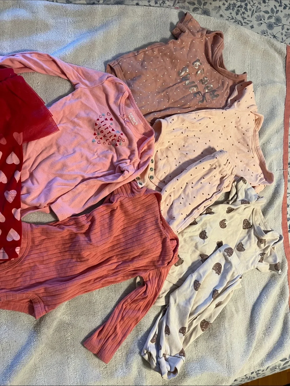Girls' Pink & Blush Long-Sleeve Tops and Romper Set
